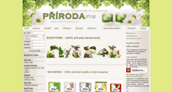 Desktop Screenshot of prirodashop.cz