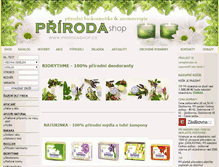 Tablet Screenshot of prirodashop.cz